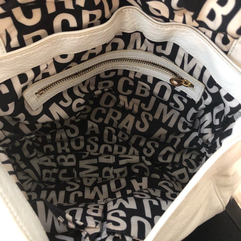 MARC JACOBS WHITE HOBO / Leather crossbody bag - Picture 4 of 8